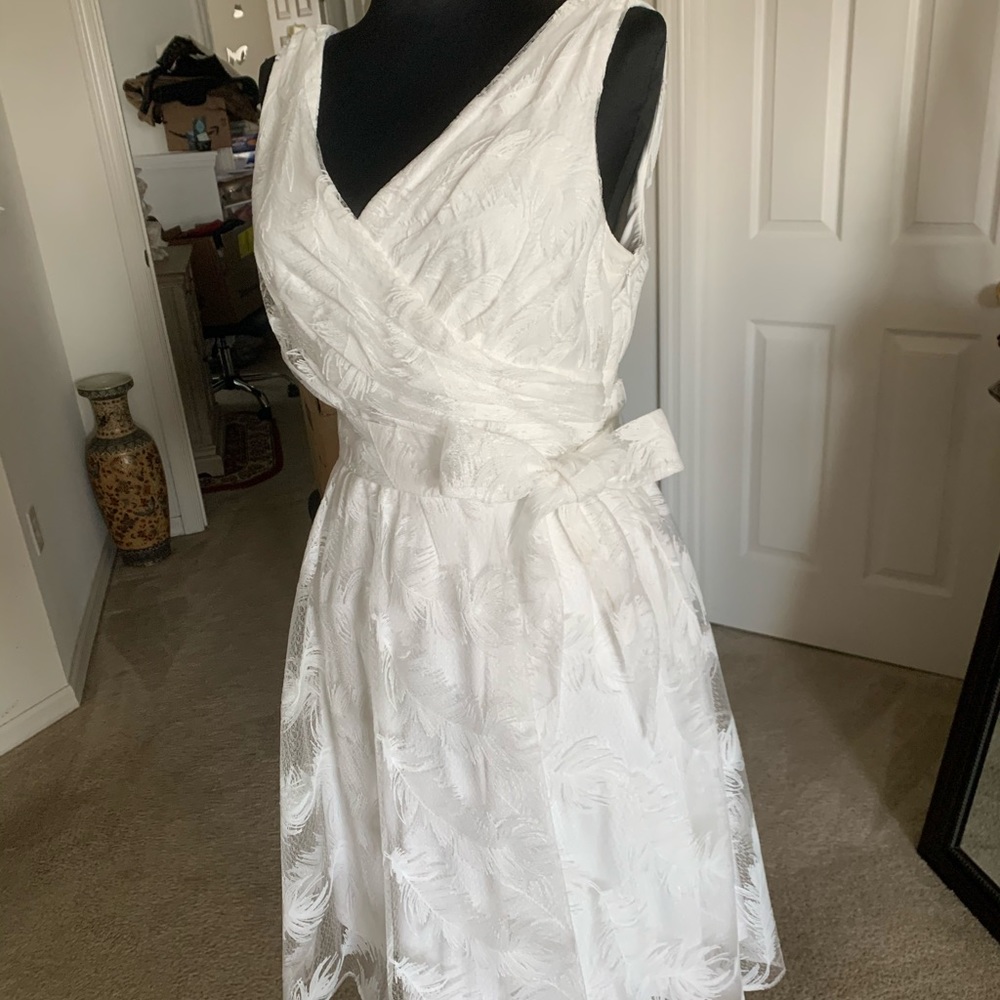 Jessica Simpson White Cocktail Dress